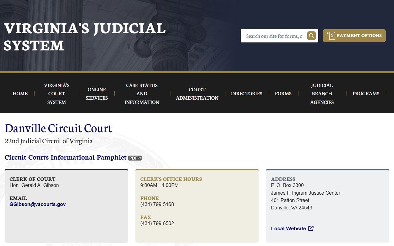 Danville Circuit Court 72 hour booking case files