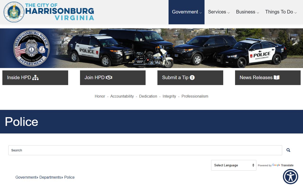 Harrisonburg Police Department Virginia 72 hour booking