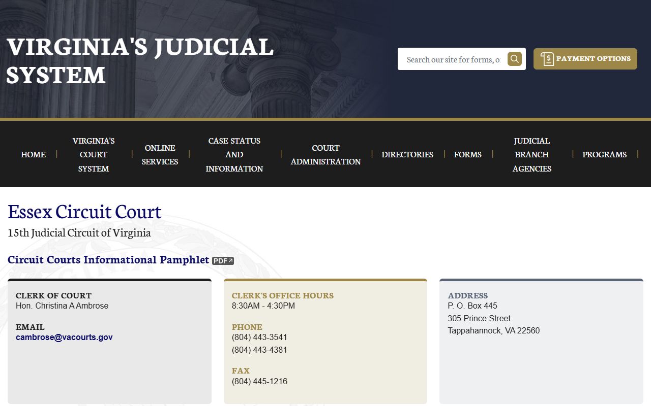 Essex County Circuit Court Essex County 72 hour booking court records