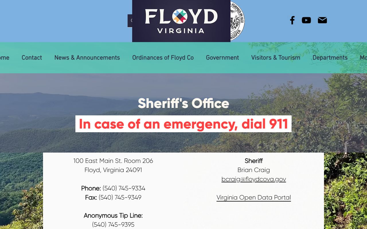 Floyd County Sheriff's Office Floyd County 72 hour booking page