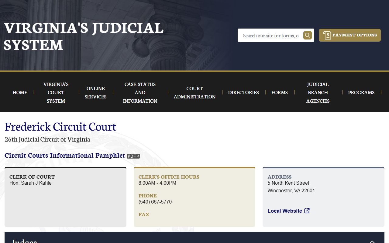 Frederick County Circuit Court 72 hour booking case lookup