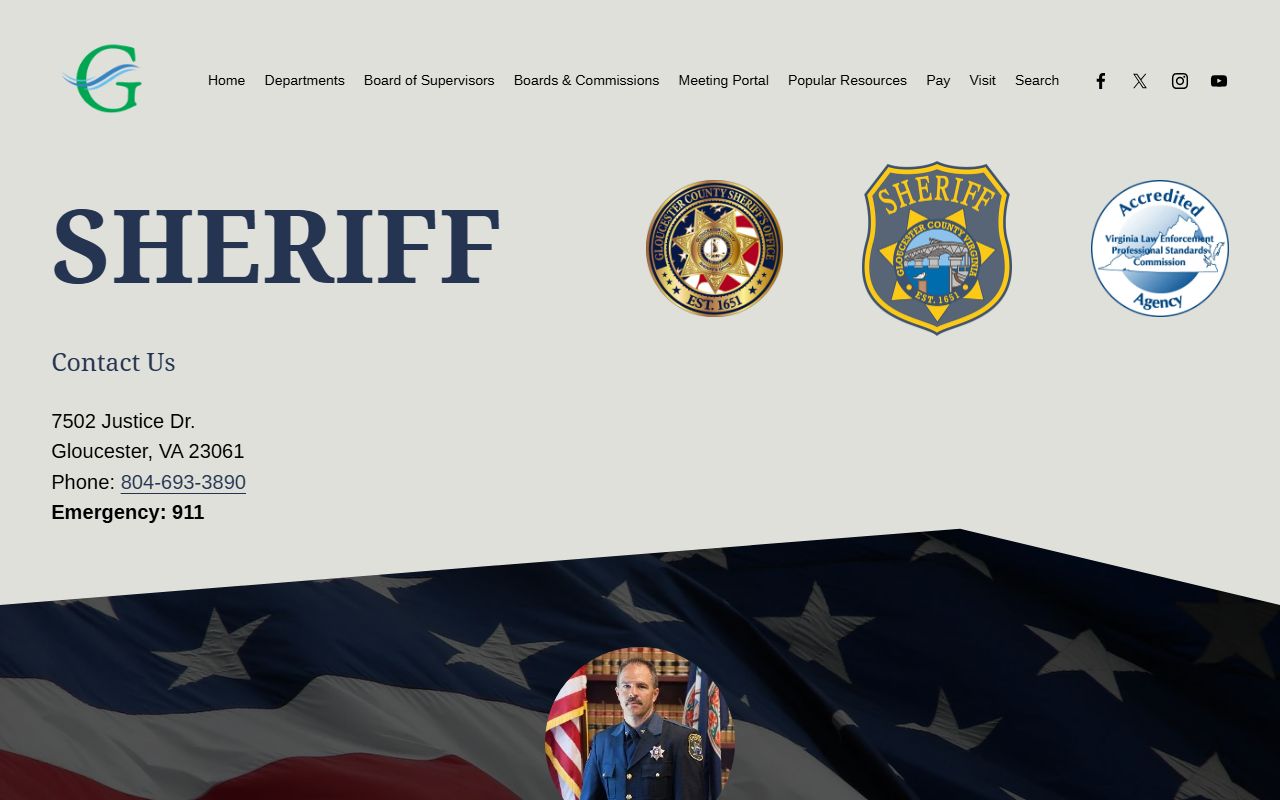 Gloucester County Sheriff Office 72 hour booking lookup
