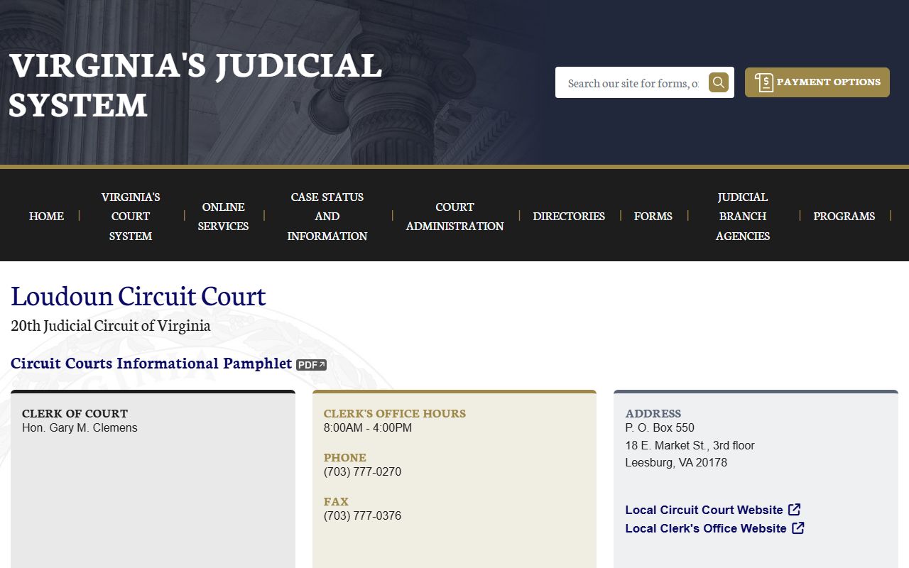Loudoun County Circuit Court 72 hour booking court records