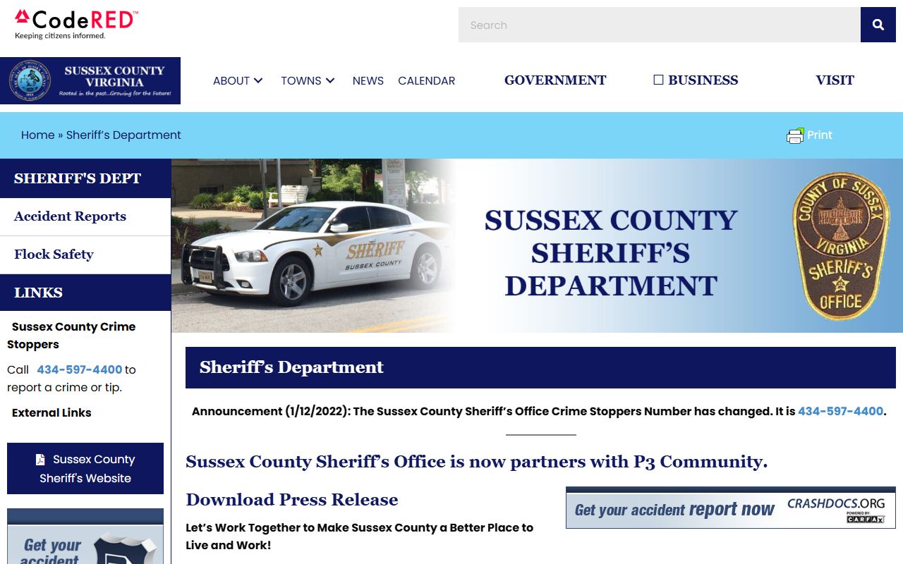 Sussex County Sheriff's Office Sussex County 72 hour booking lookup